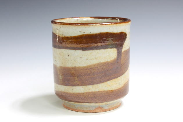 柳瀬美術店 / 北大路魯山人「絵瀬戸渦文湯呑」黒田陶々庵箱[KITAOJI