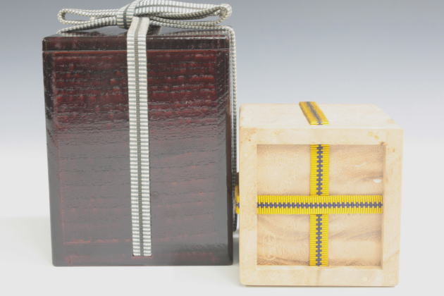 柳瀬美術店 / 金重陶陽「備前酒呑-1」金重道明箱[KANESIGE Toyo]Sake cup