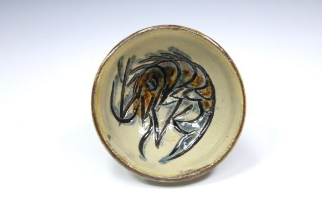 柳瀬美術店 / 金城次郎「ぐい呑-1」共箱[KINJYO Jiro]Sake cup