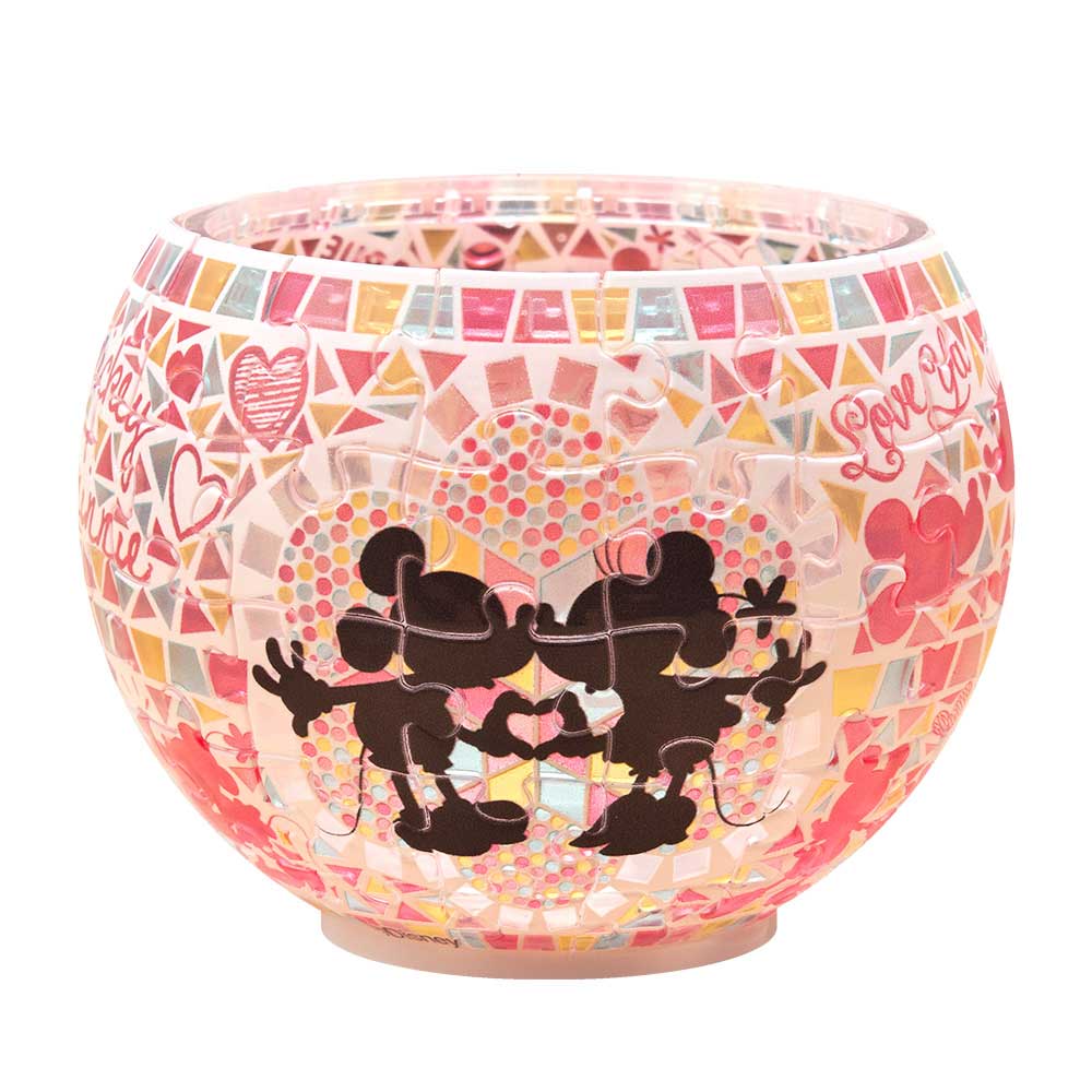 ランプシェードパズル グラスモザイク‐ミッキー＆ミニー