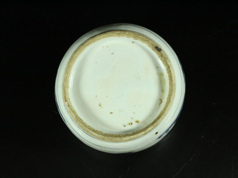 中国美術 古染付 山水舟紋 香炉 碗 明(YC233) | 京都の骨董品買取店