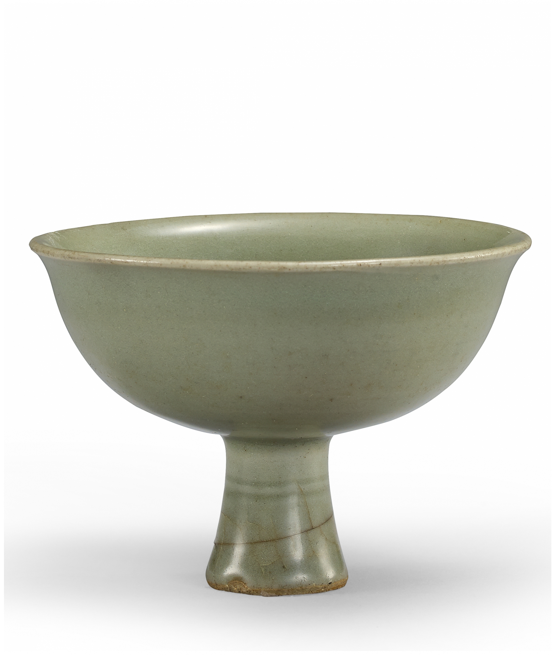 龍泉窯青釉刻牡丹花高足杯-宇珍國際藝術| Yu Jen Taipei重要中國瓷雜