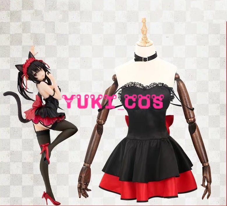 デート・ア・ライブ 時崎狂三 黒猫 コスプレ衣装