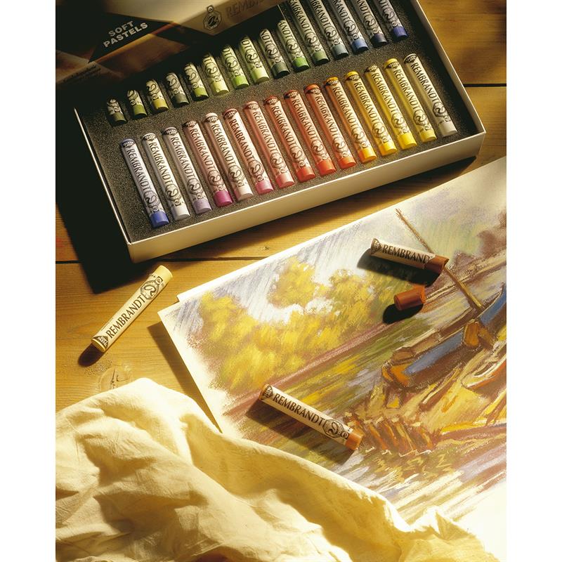 レンブラント ソフトパステル 90色セット (人物画用) 紙箱入り | ゆめ画材