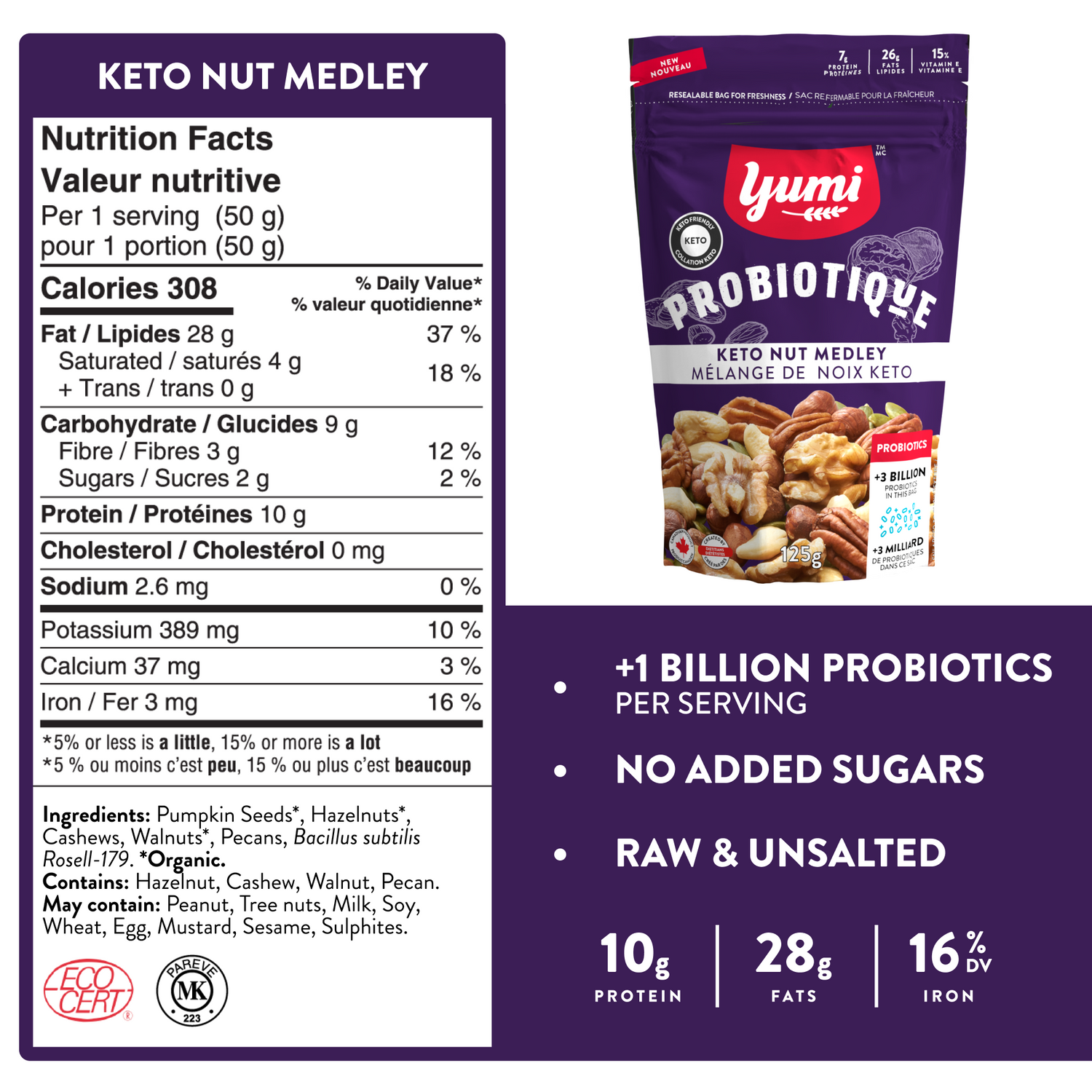 Yumi Probiotique Keto Nut Medley – YUMi ORGANICS
