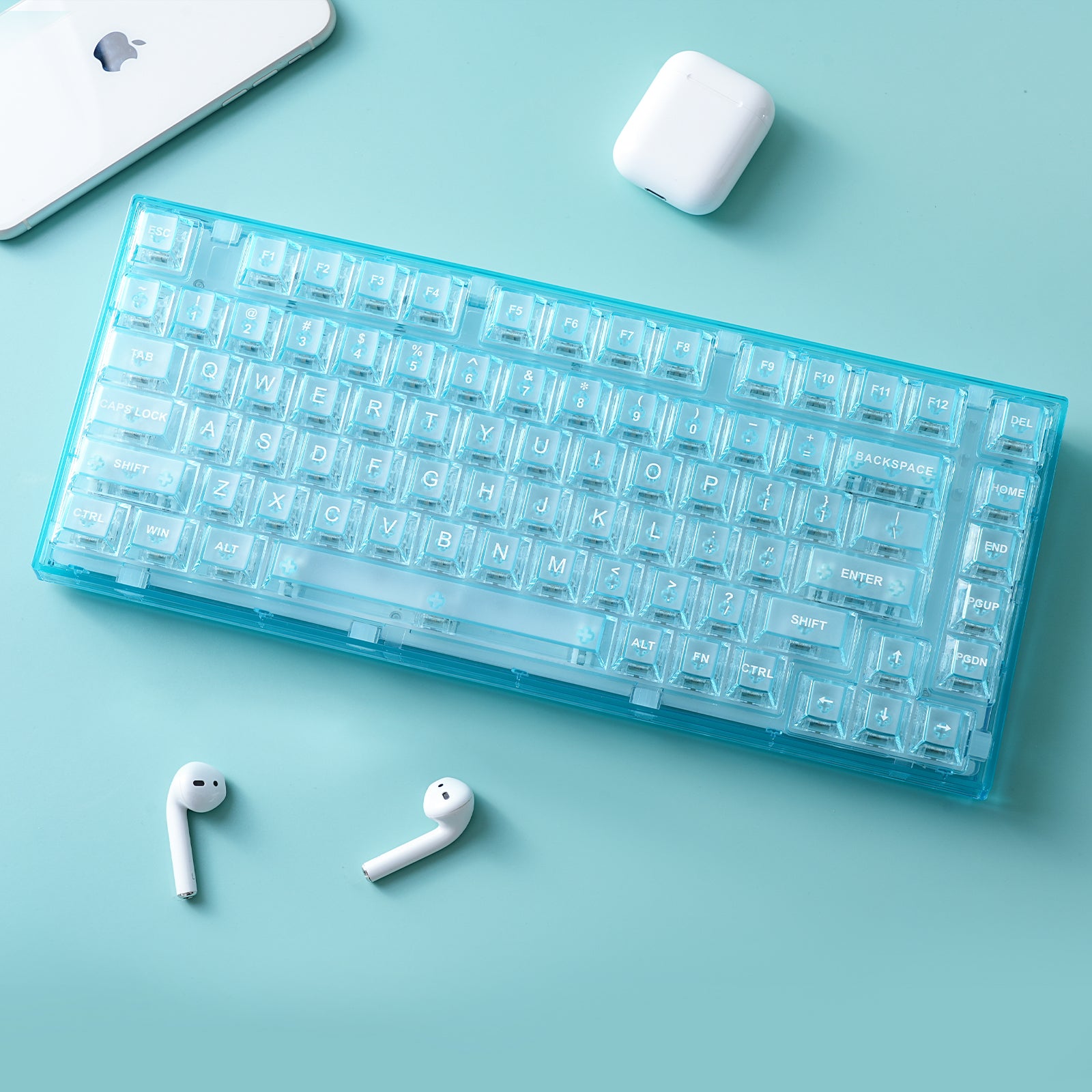 YUNZII X75 PRO 82 Key Wireless Hot Swappable Gasket Transparent