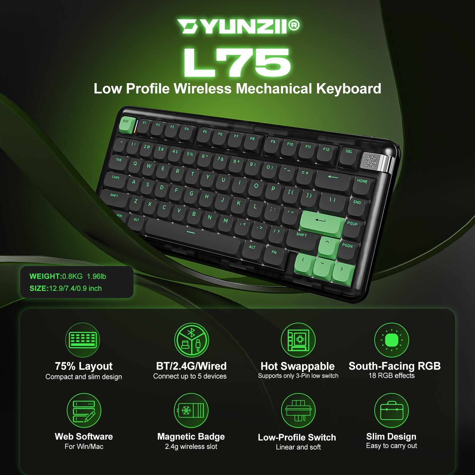 Low Profile Keyboard – YUNZII KEYBOARD