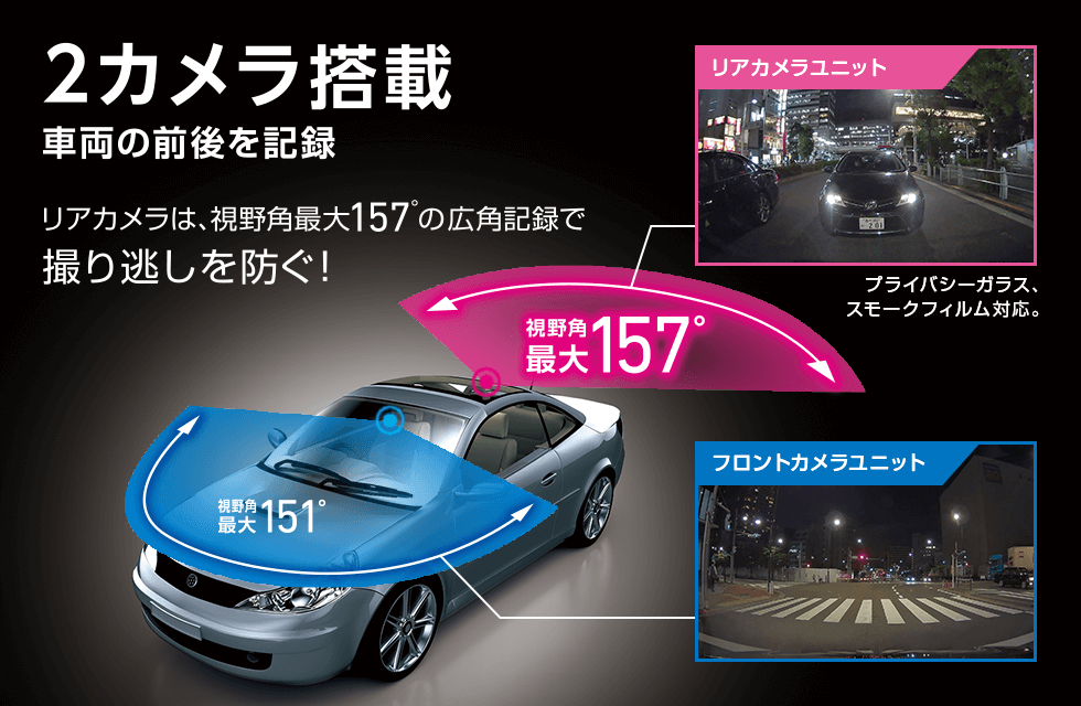 DRY-TW9100d｜ドライブレコーダー｜Yupiteru(ユピテル)