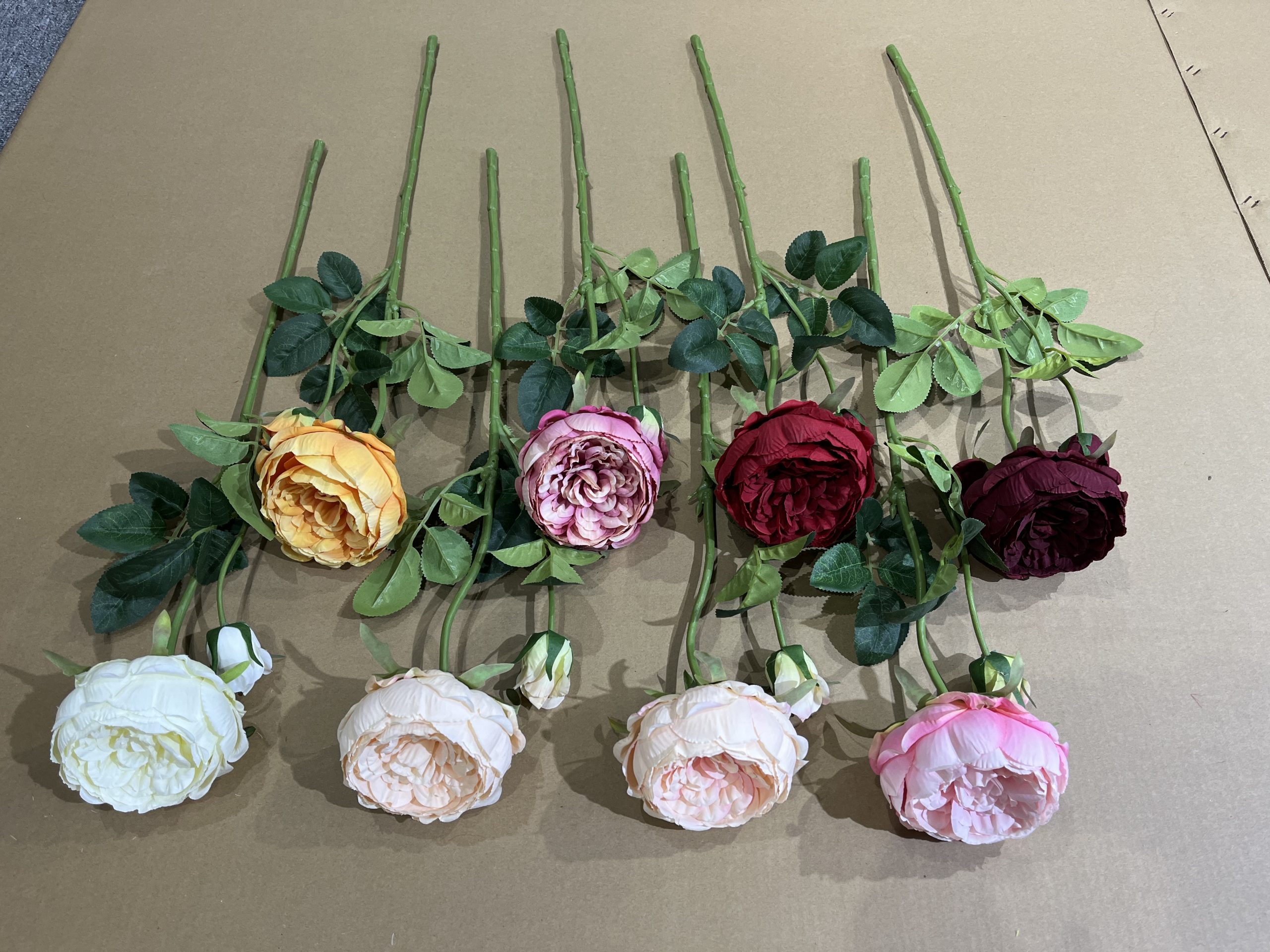 MD2968の - 42センチメートル 9 ブランチ アーティフィシャル ローズ