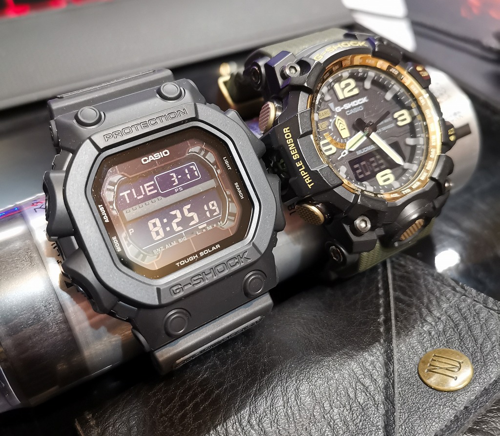 KINGサイズG-SHOCK GX-56(GXW-56)のフルメタル カスタムケース付けて