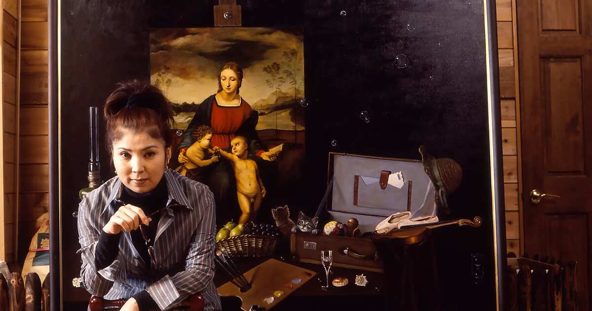 八代亜紀画伯の才能に迫るアート展 1,584,000円の「幻想の富士」も出品