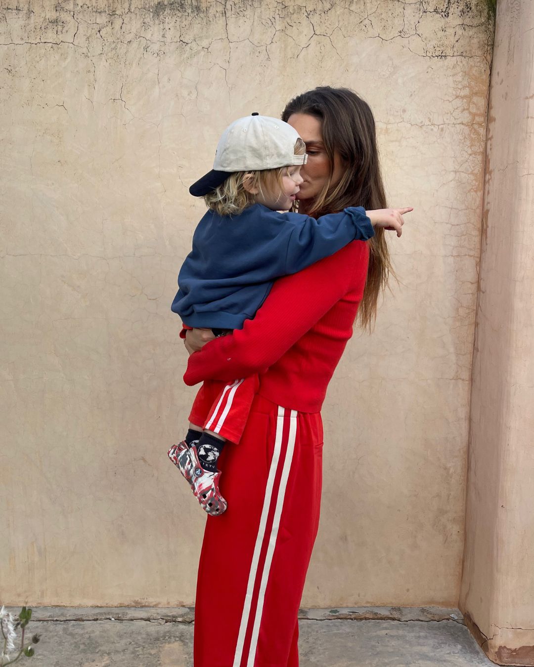 twin stripe terry pant | rosso – ZIGGY ZAZA