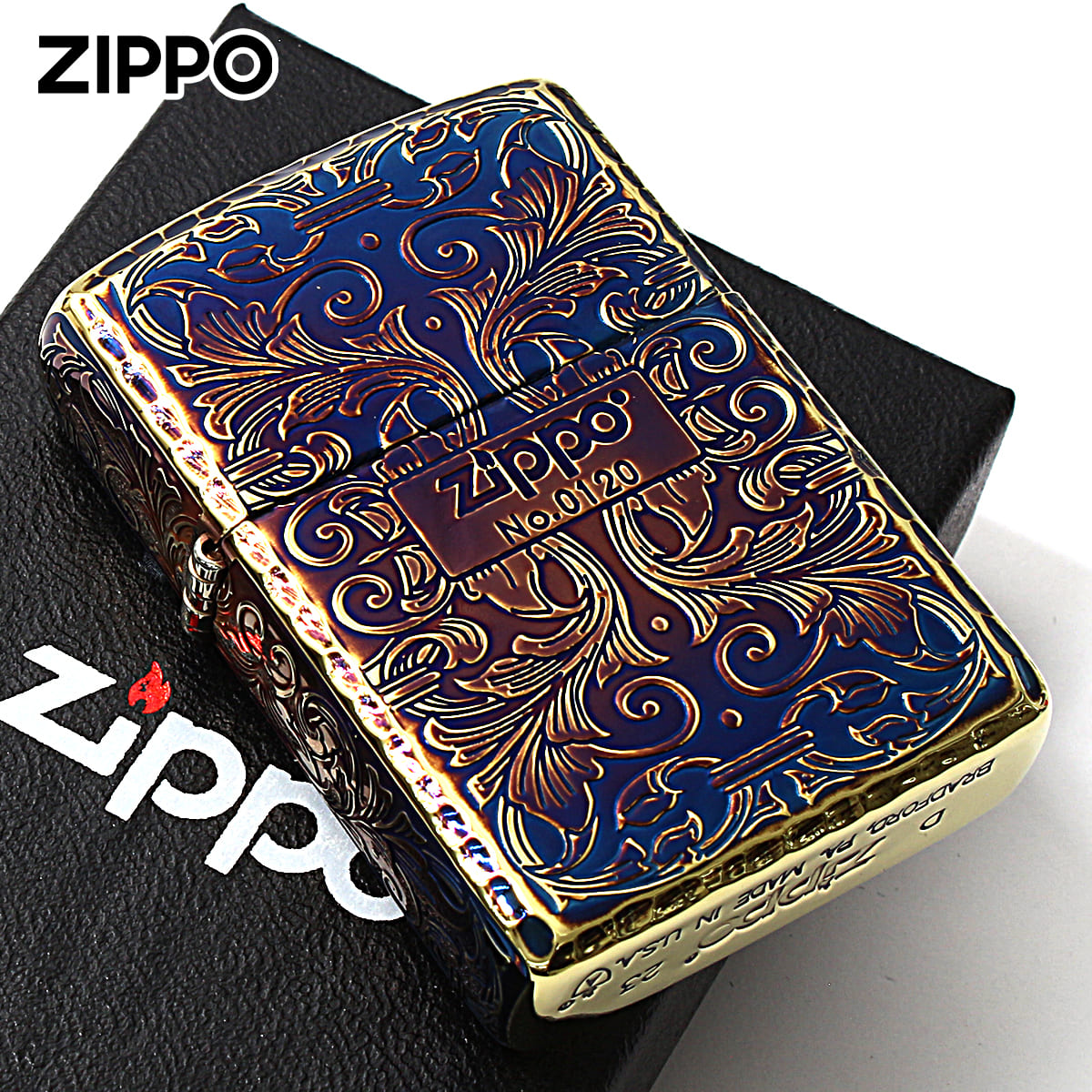 Zippo ジッポー アーマー 5面 アラベスク 唐草 コーナーリューター