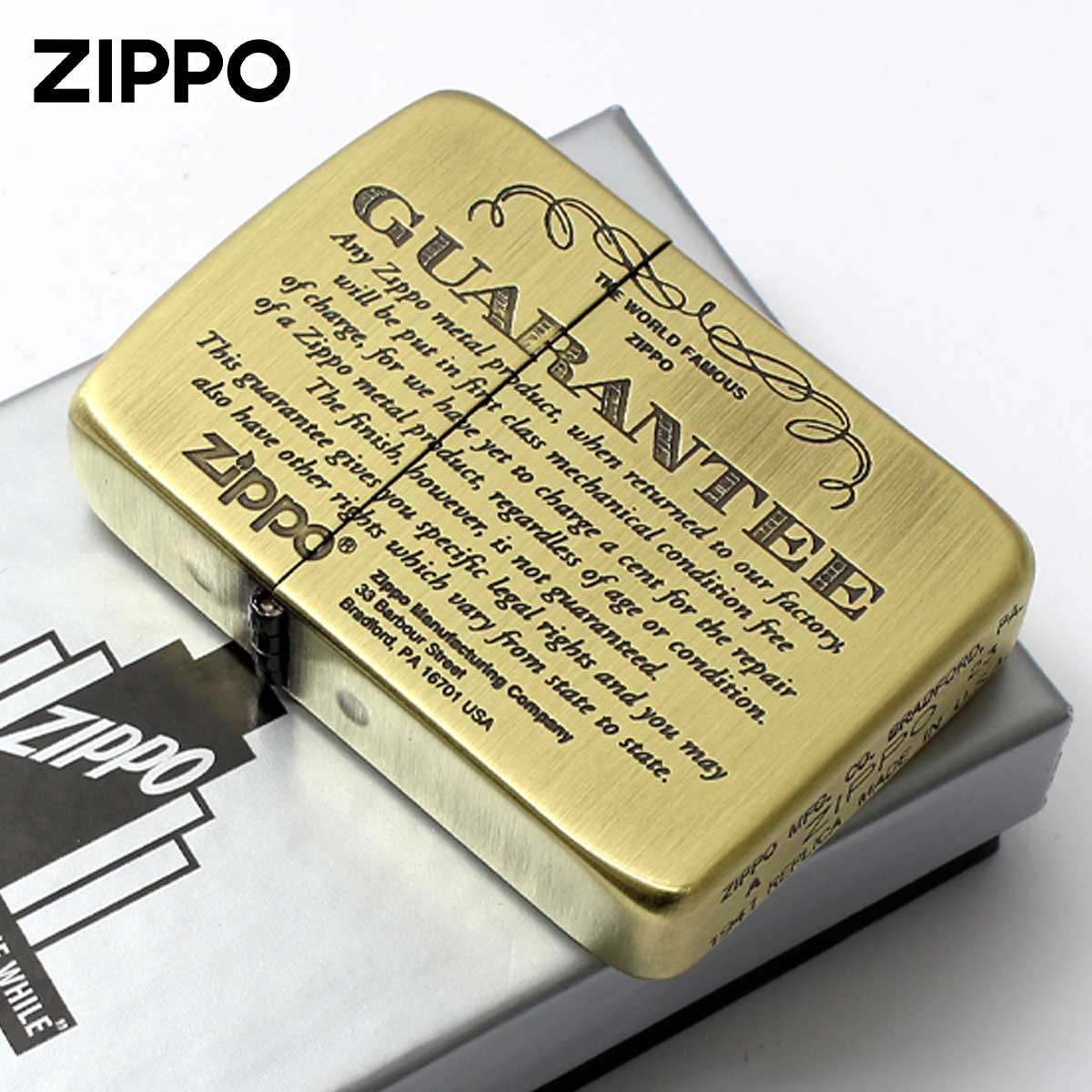 Zippo ジッポー 1941レプリカ ギャランティー柄 保証書 ブラス