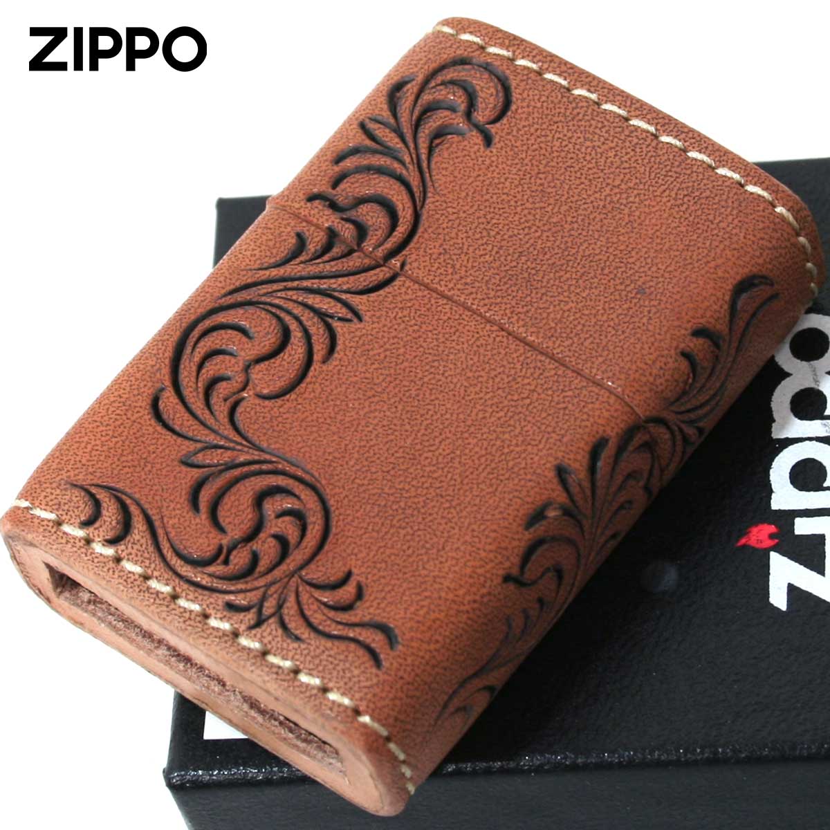 Zippo ジッポー 革巻き レザー ワークス カオス Leather Works CHAOS