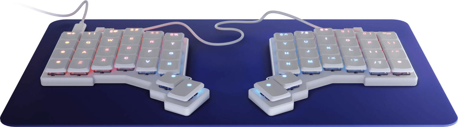 The Voyager: A powerful, low-profile, split ergonomic keyboard