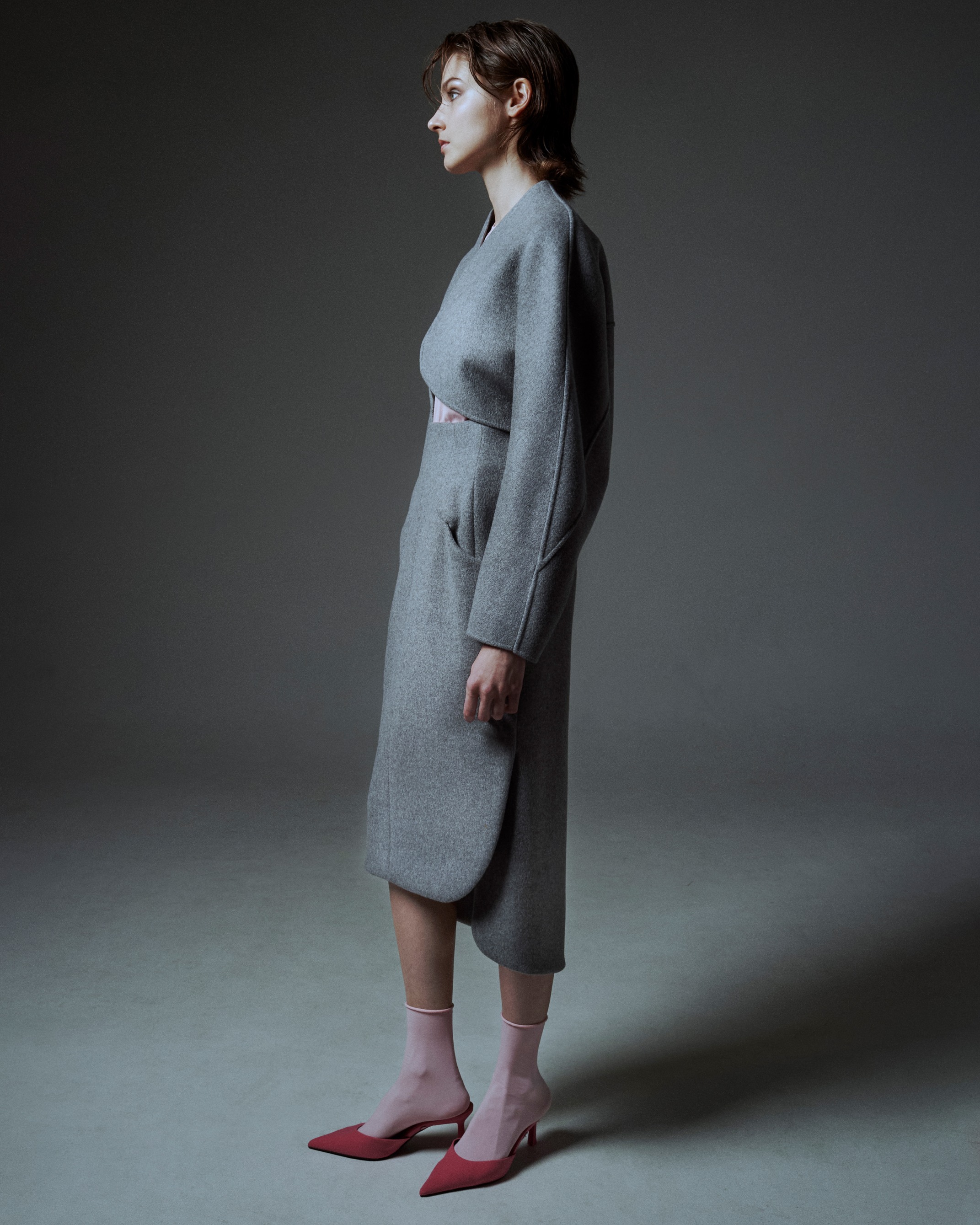 Barbara Wool Cashmere gray | SHE Tokyo online shop