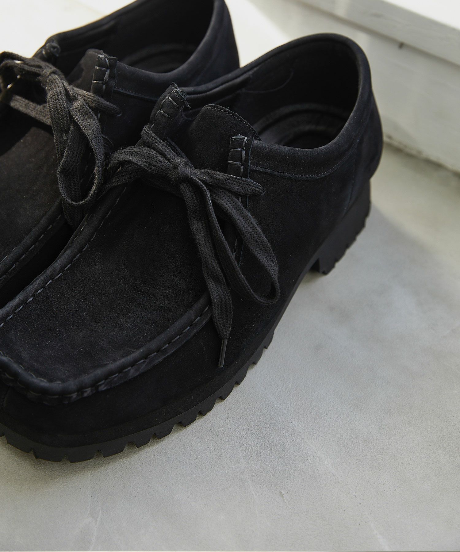 Vibram × OPENING ACT] Vibramソールヌバックリアルレザーモカシン