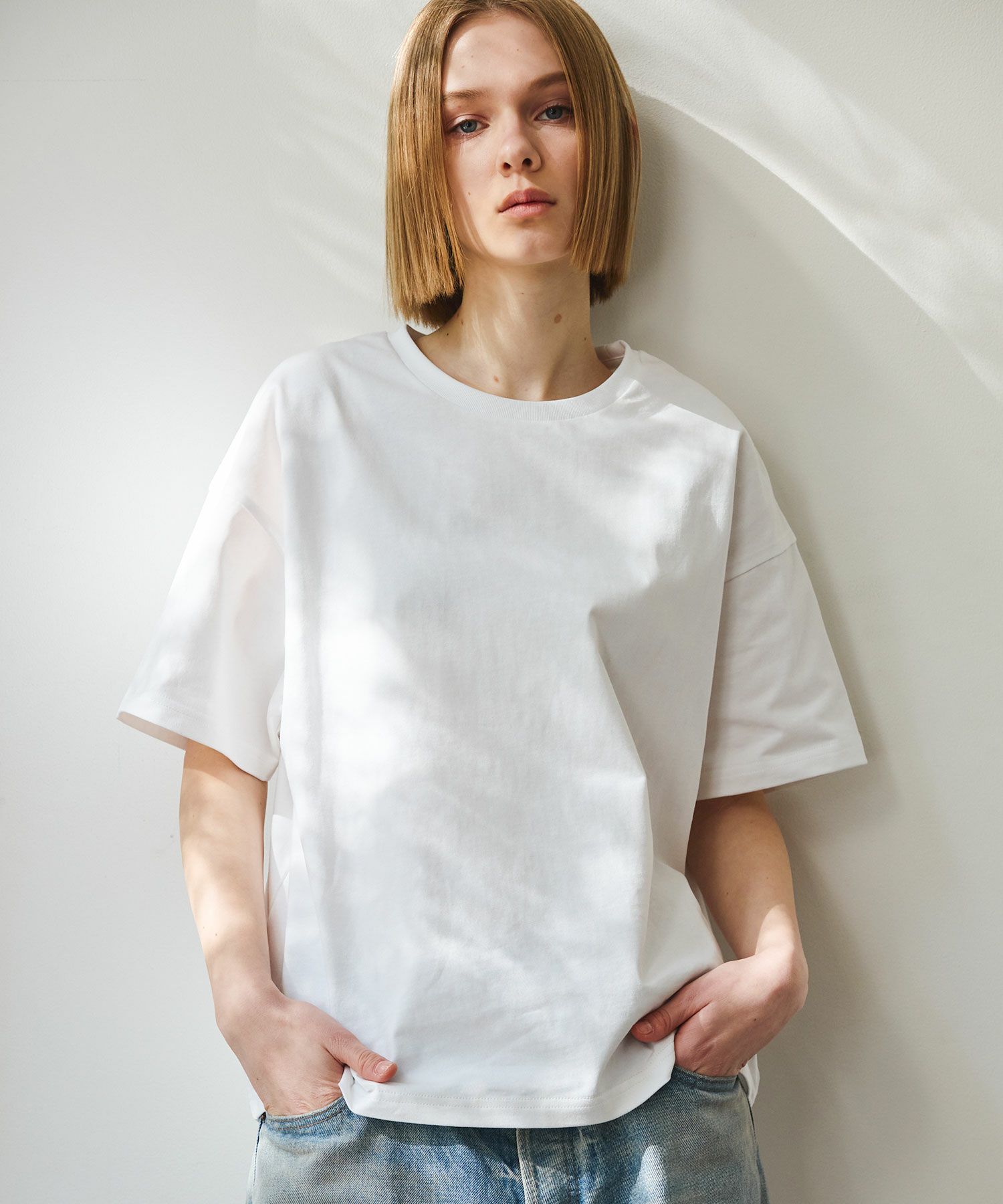 FRUIT OF THE LOOM × OPENING ACT] エッセンシャルクルーネックTシャツ