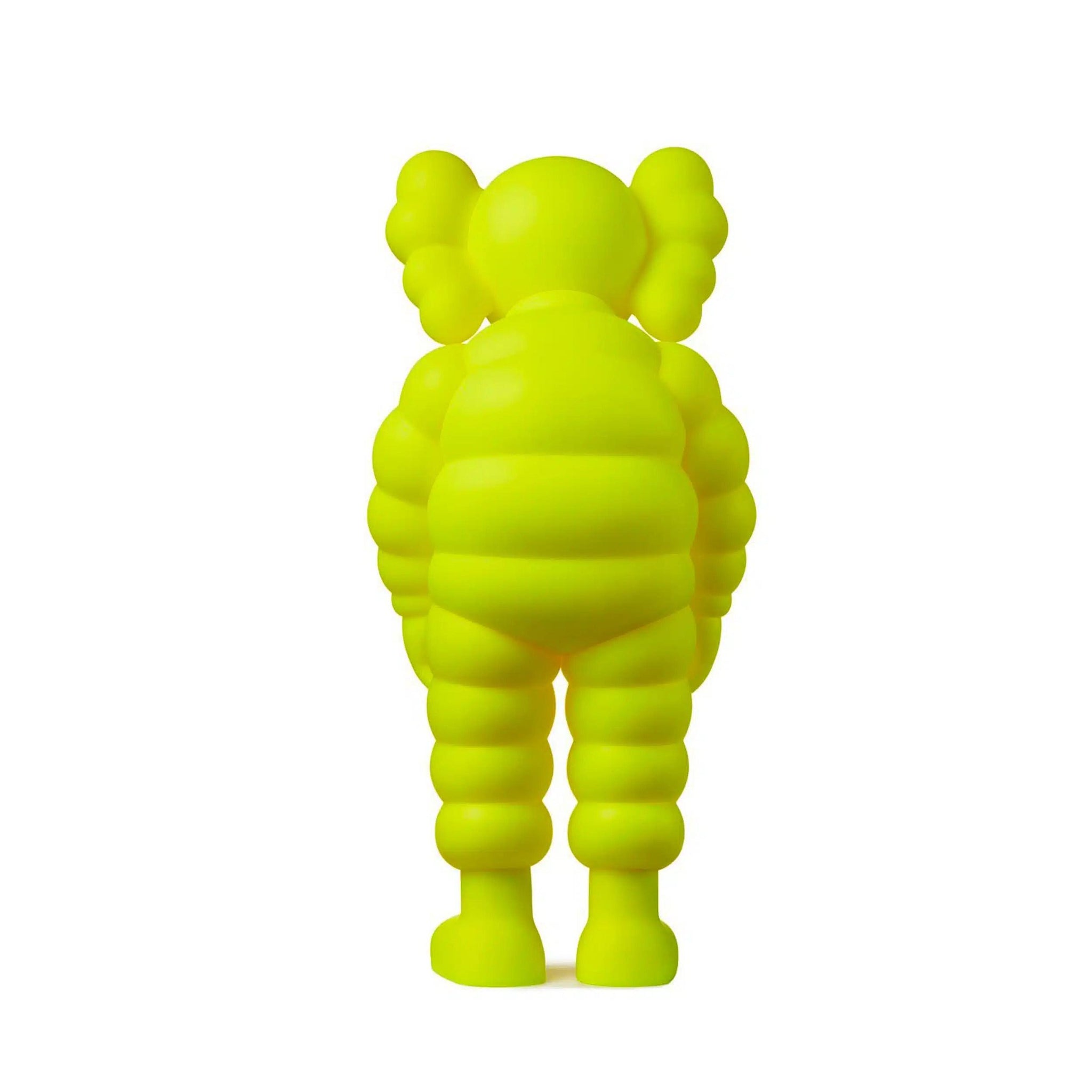 KAWS What Party Vinyl Figure (Yellow) – X-Playground