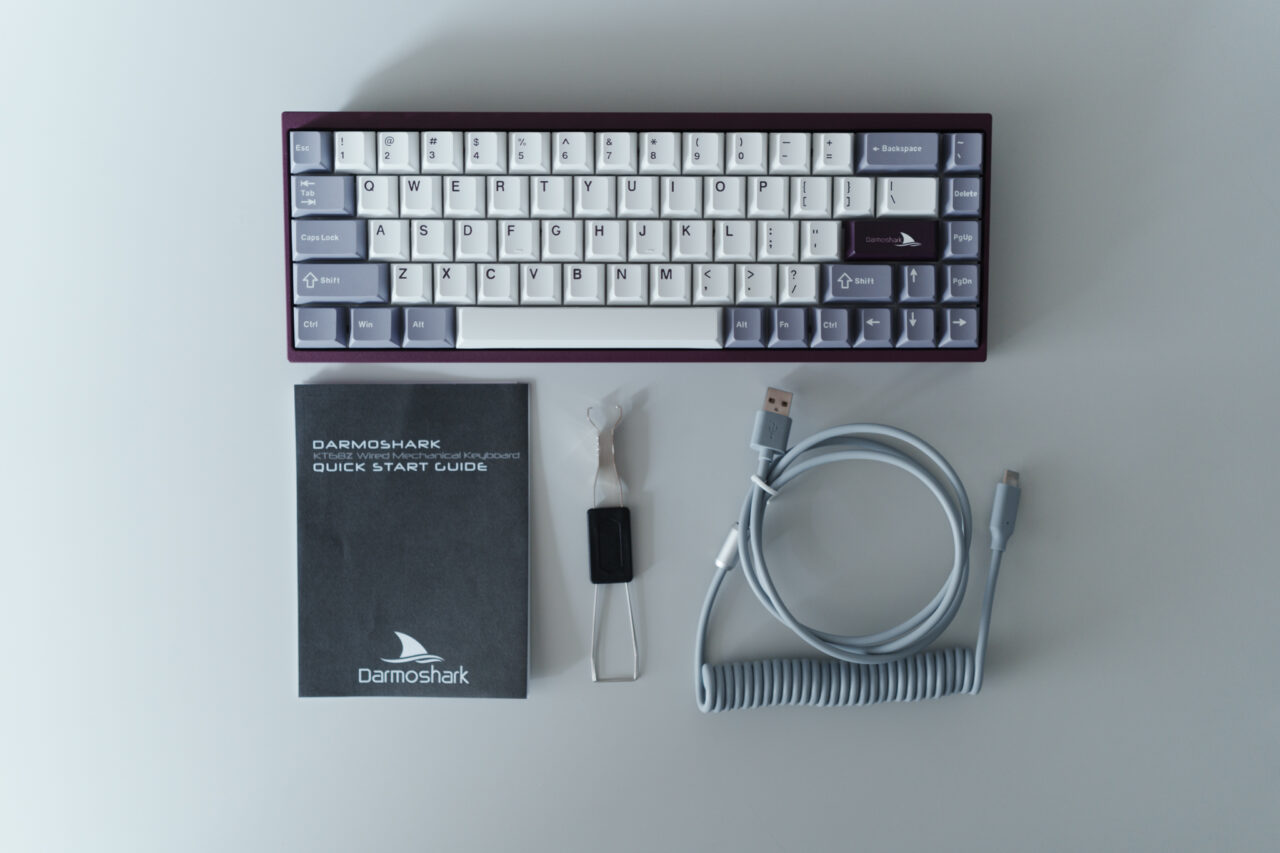 Darmoshark KT68 レビュー：洗練されたパープルデザインが魅力的な