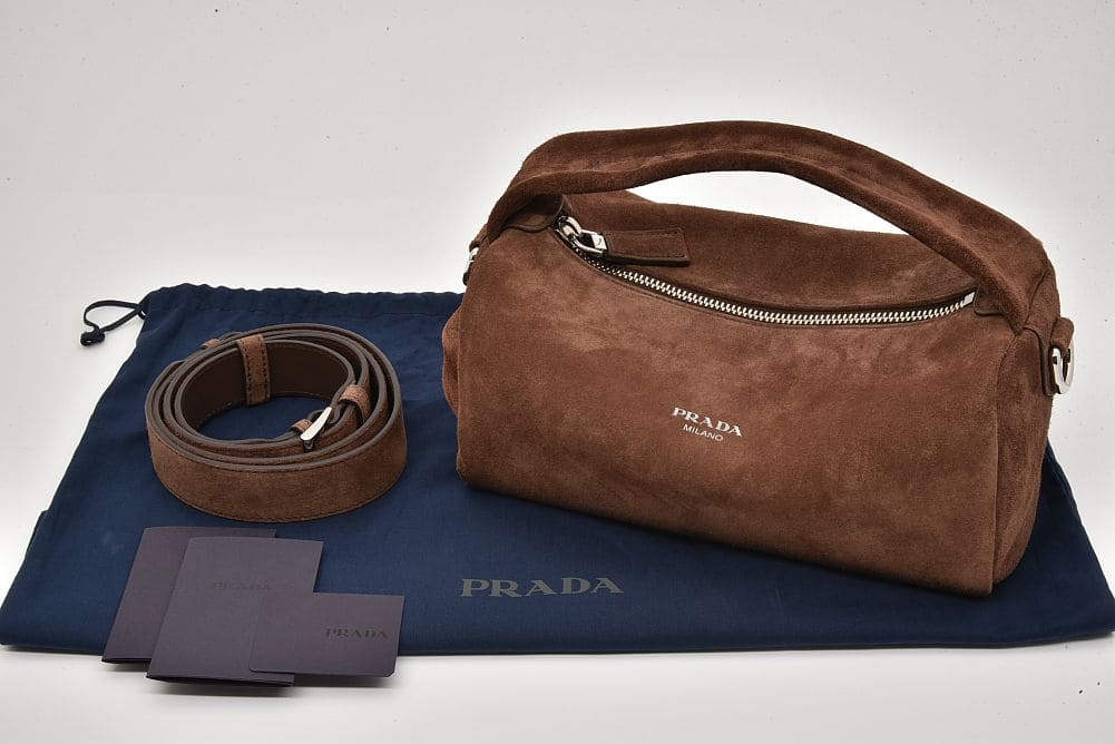 駅南やまご質店オンラインショップ / プラダ PRADAロゴ スエード