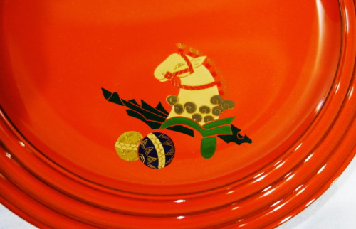 輪島塗飾皿/慶塚作 - 生活骨董の店 やまいく