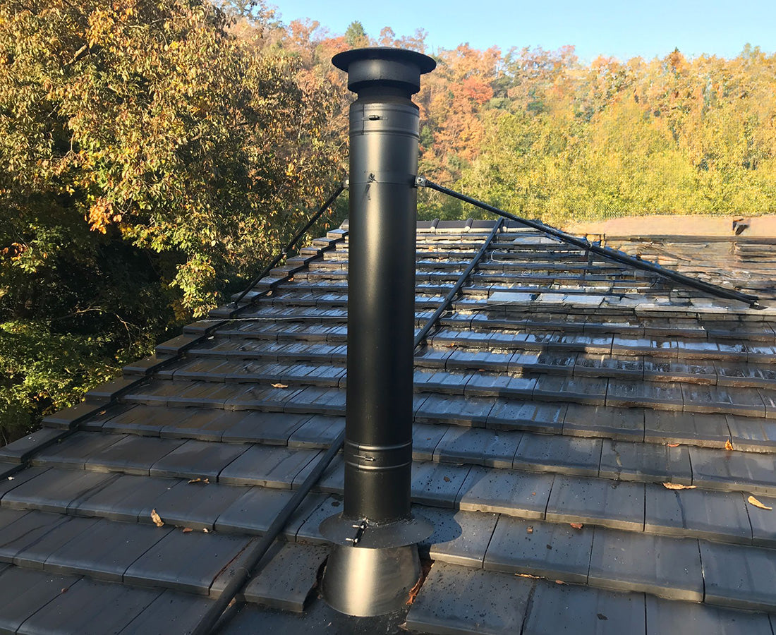 ○”二重煙突 内径150ミリ・外径200ミリ レインキャップ（煙突トップ