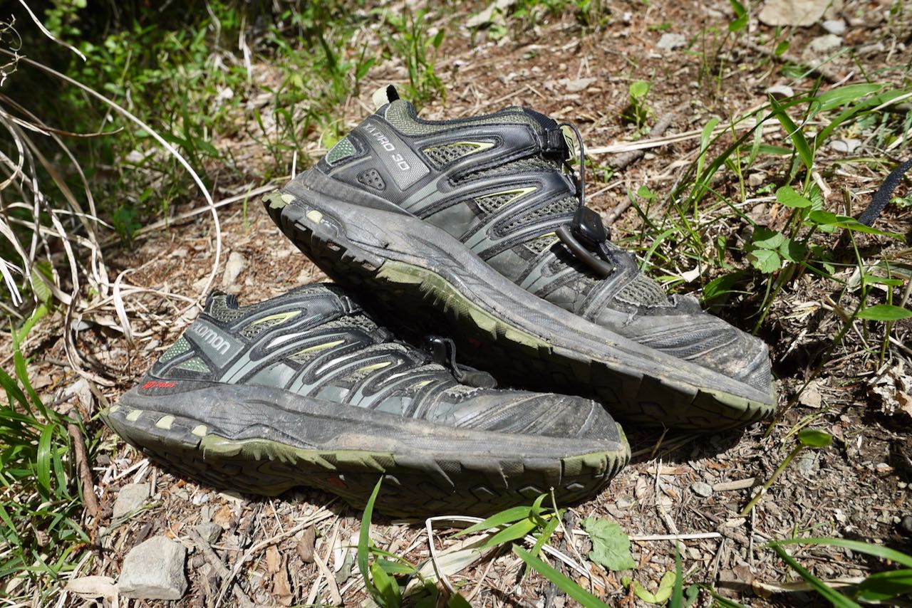 2年弱使用】Salomon XA PRO 3D トレランシューズ：荷物の少ない良路