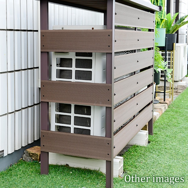 エアコン室外機カバー 人工木 大型タイプ MWAC-110 | 山善ビズコム