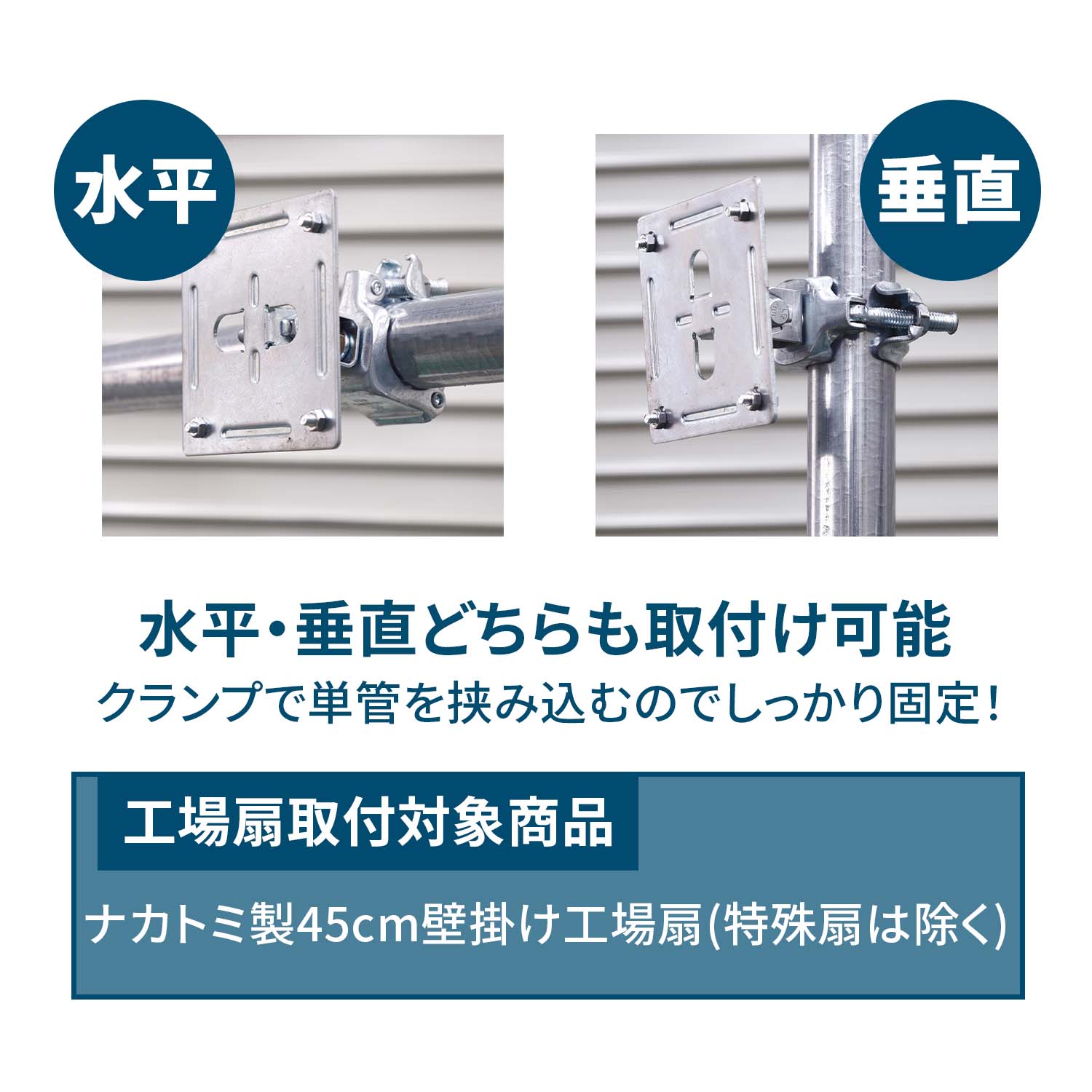 壁掛け工場扇 45cm TZW-45P/WFC-4/MK-12SC ナカトミ | 山善ビズコム