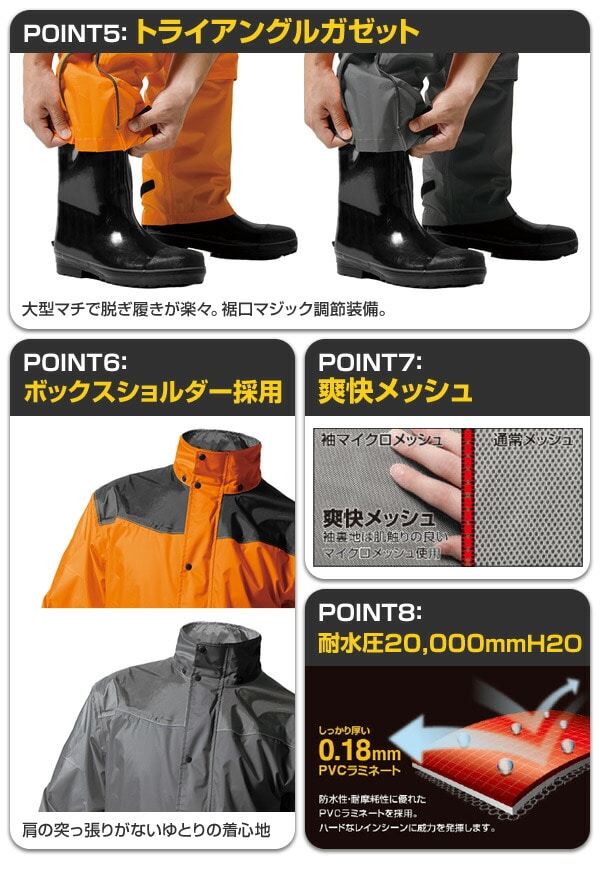レインウェア 上下セット RAIN HARD PLUS 2 レインハードプラス AS