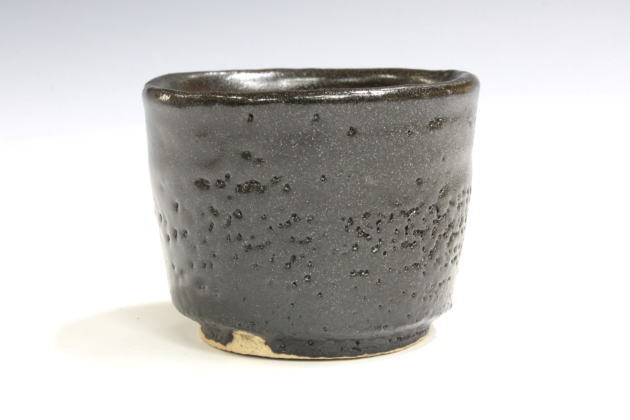 柳瀬美術店 / 加藤孝造「瀬戸黒ぐい呑」共箱[KATO Kozo]Sake cup