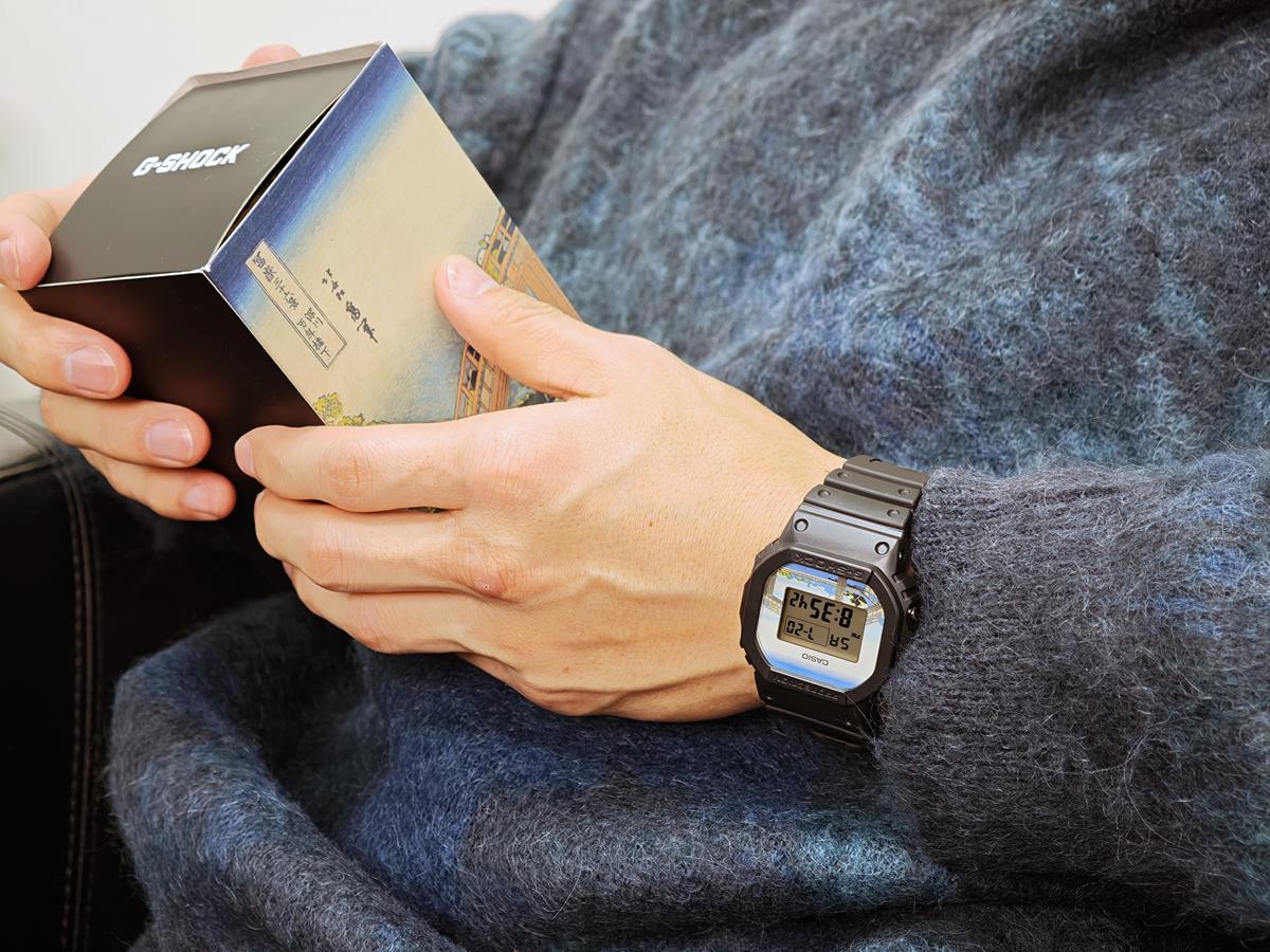 カシオ Gショック DW-5600KHFM25-1JR 葛飾北斎 made in Japan 深川万年