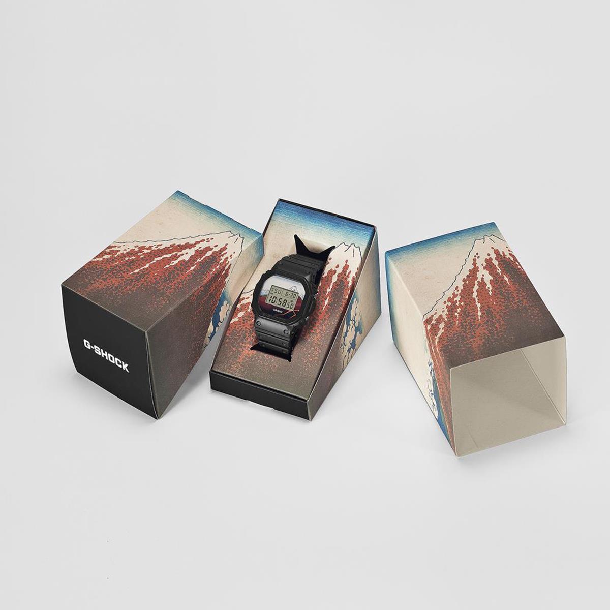 カシオ Gショック DW-5600KHSH25-1JR 葛飾北斎 made in Japan 山下白雨