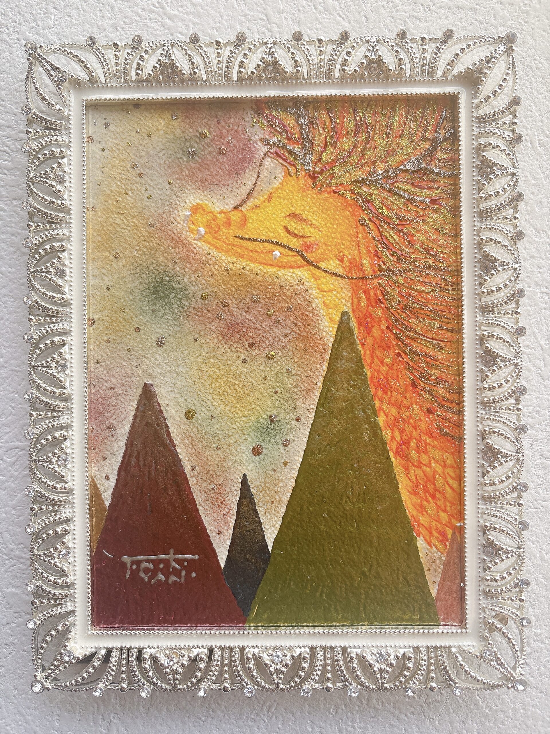 龍画家〜オレンジ龍 豊かさと希望の象徴〜 インスピレーション 龍の絵