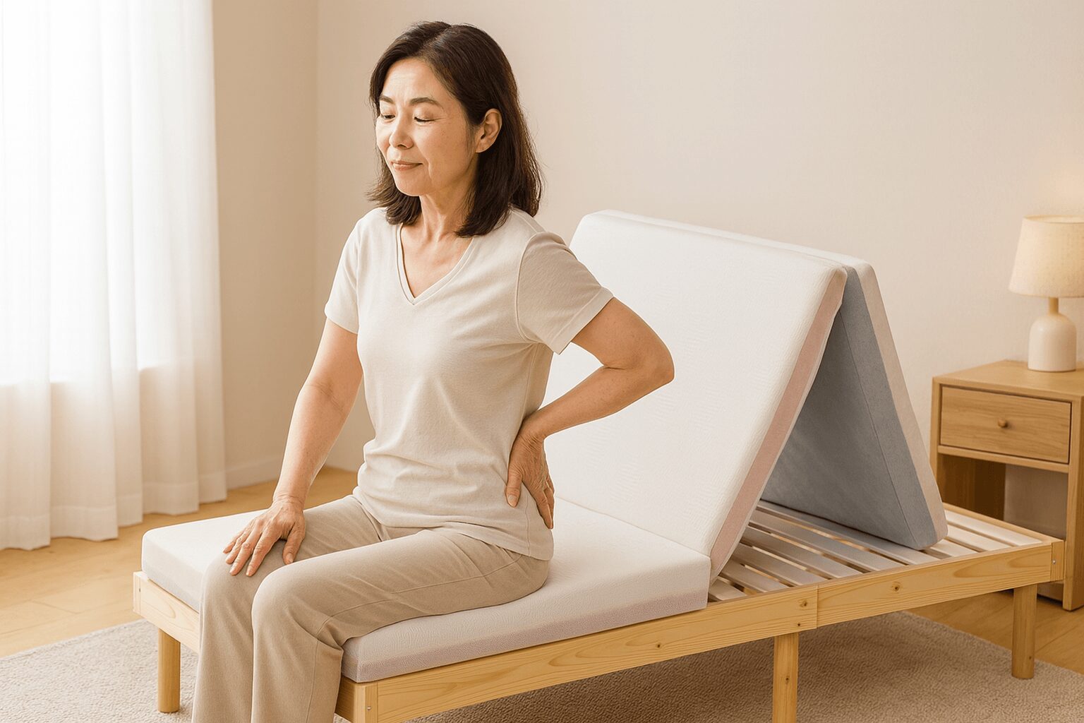 リムネ三つ折りは腰痛に悪い？「返品不可」で後悔する人と50代のリアル