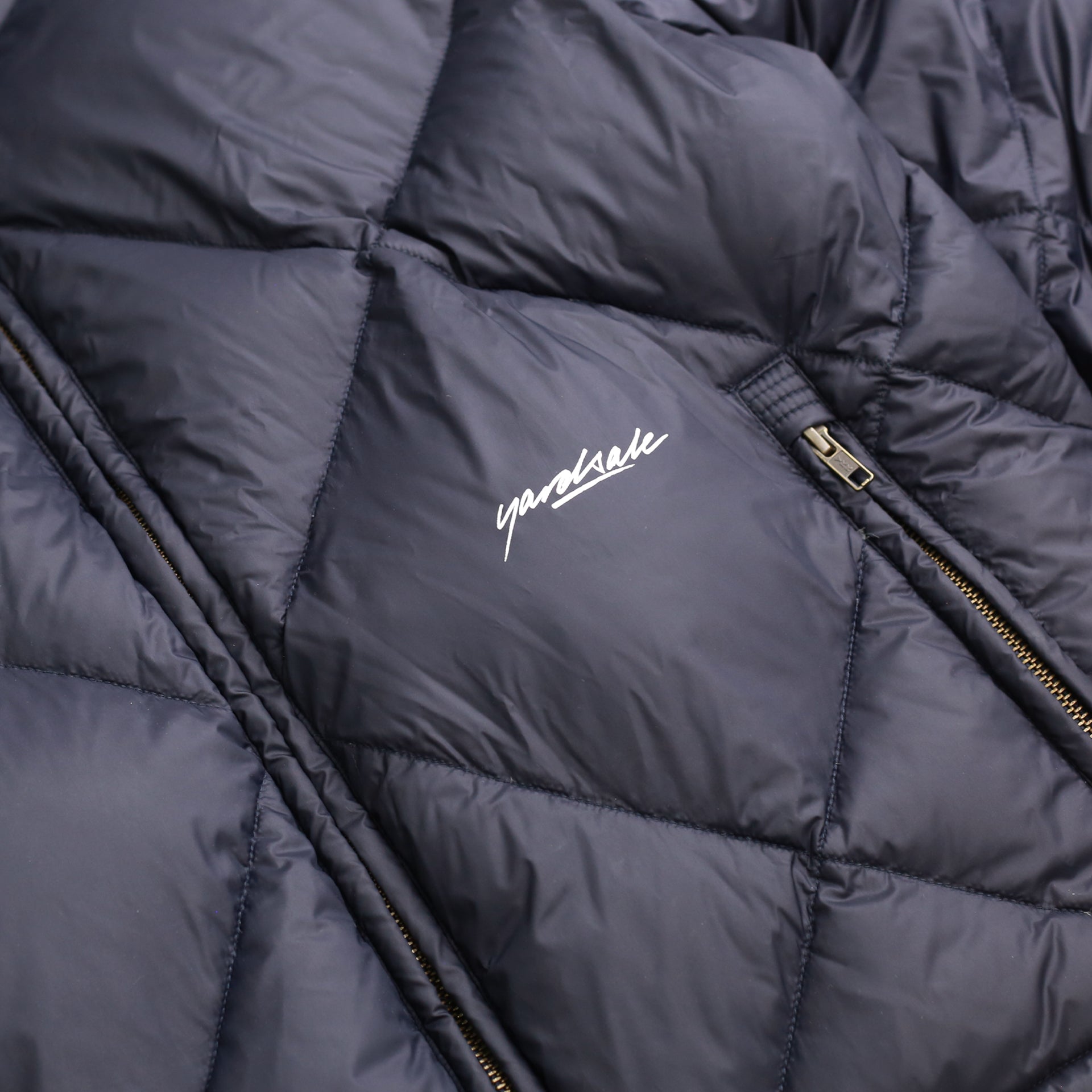 Diamond Down Puffer Jacket (Navy) – YARDSALE