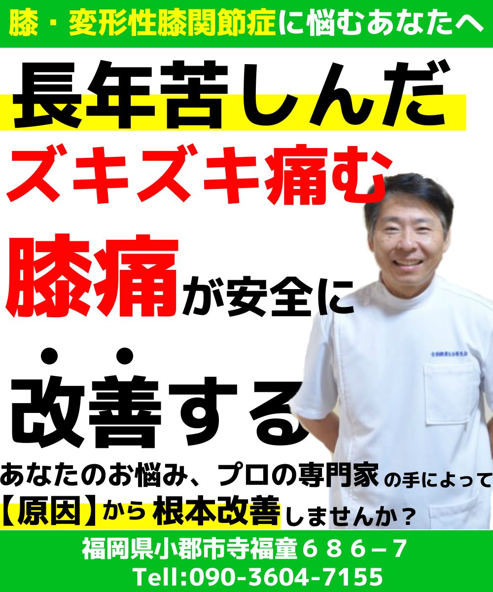 膝痛＆変形性膝関節症 | やすらぎ療整院