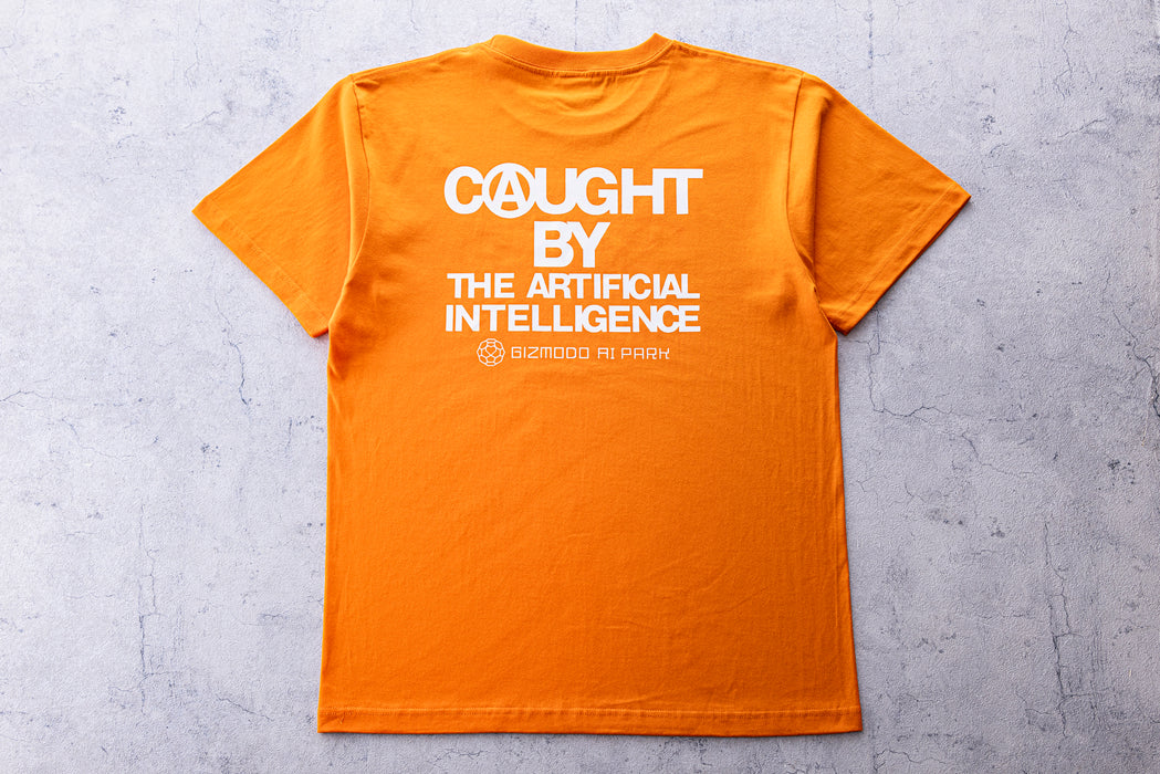 受注生産】AI Tシャツ gizmodo（オレンジ×ホワイト） — ギズ屋台