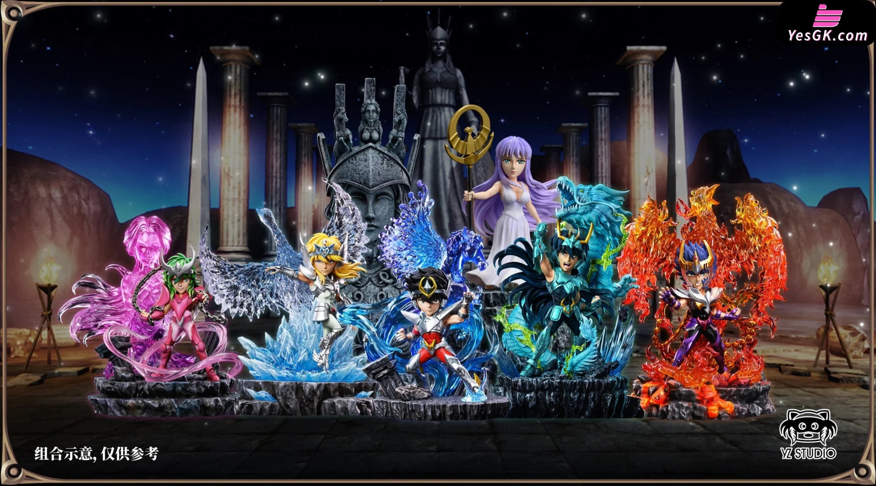 Saint Seiya Saori Kido Statue - YZ Studio [In-Stock] – YesGK