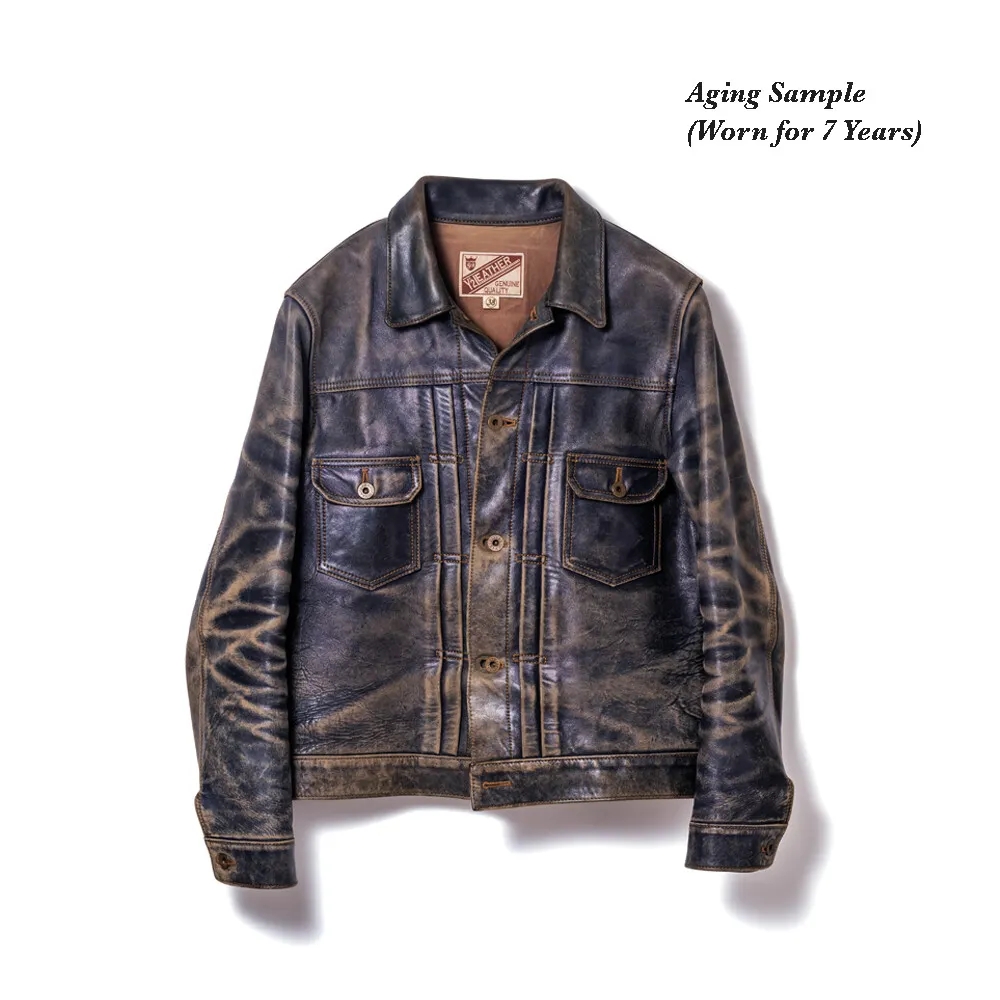 INDIGO HORSE TYPE II JEAN JACKET[ IB-141 ] | Y'2 LEATHER