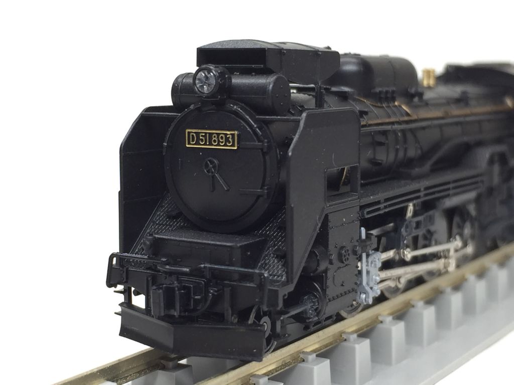 ジャンク D51 標準形（長野式集煙装置付）入線です。KATO 2016-6
