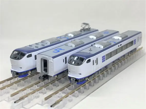 281系「はるか」3両編成が入線しました。TOMIX 98673 3両増結セット