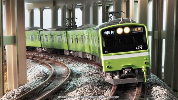 201系通勤電車（JR西日本30N更新車・ウグイス・混色床下)セット 品番