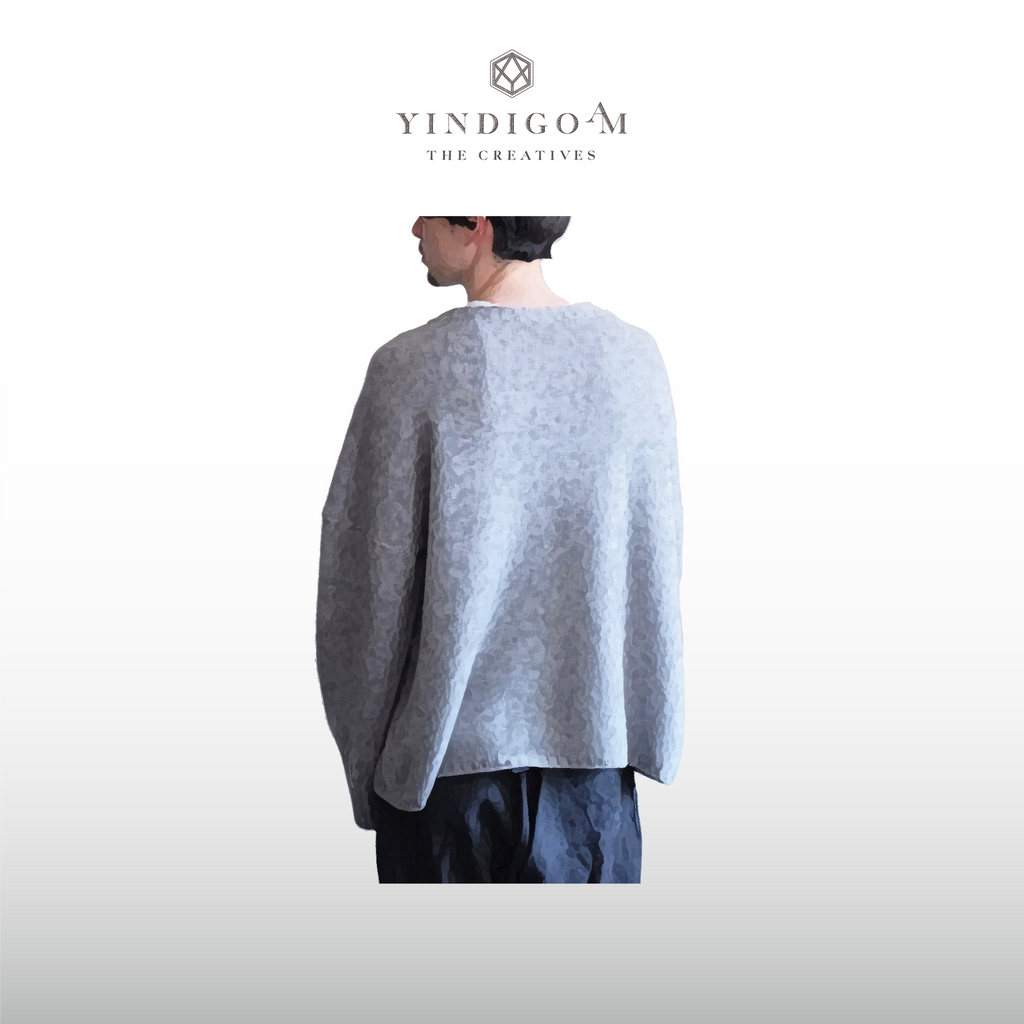 CA006_CASHMERE GUERNSEY TOP | YINDIGO A M