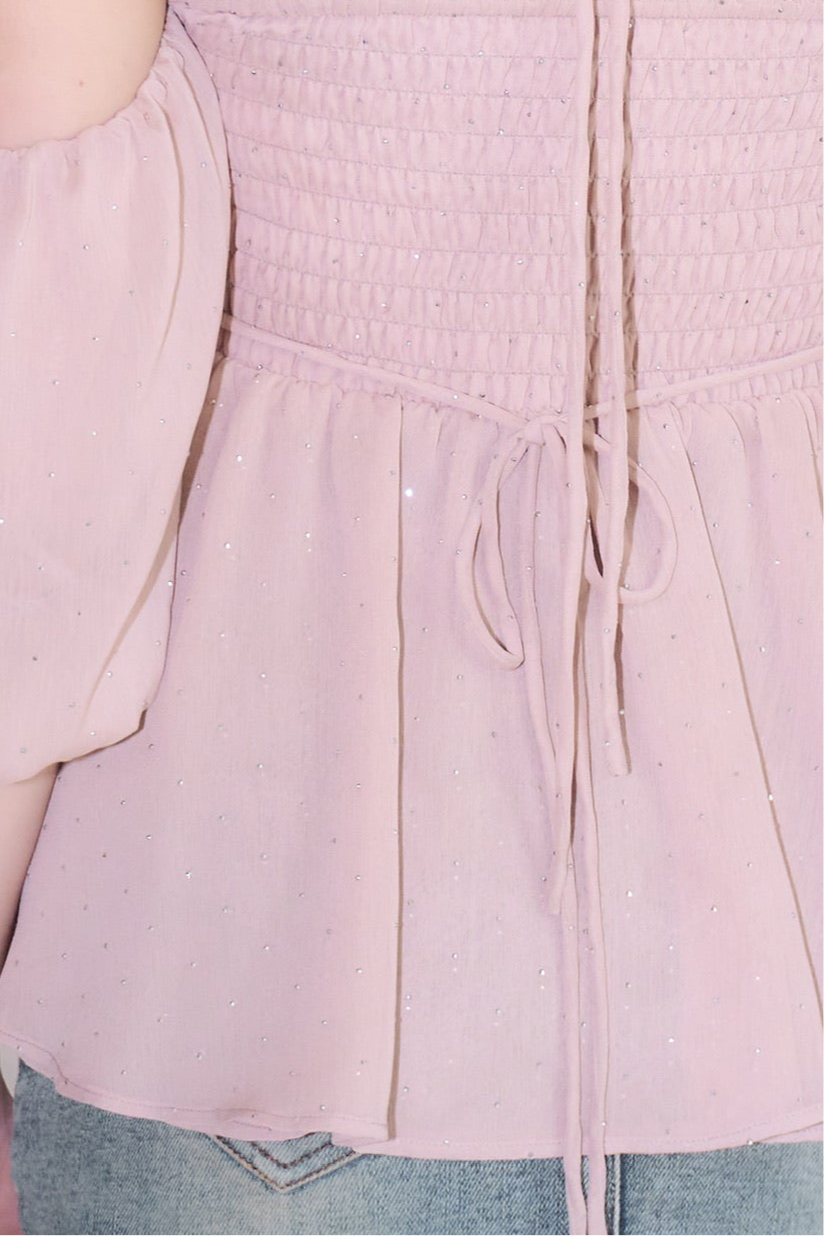 Bijou offshoulder blouse – YILON