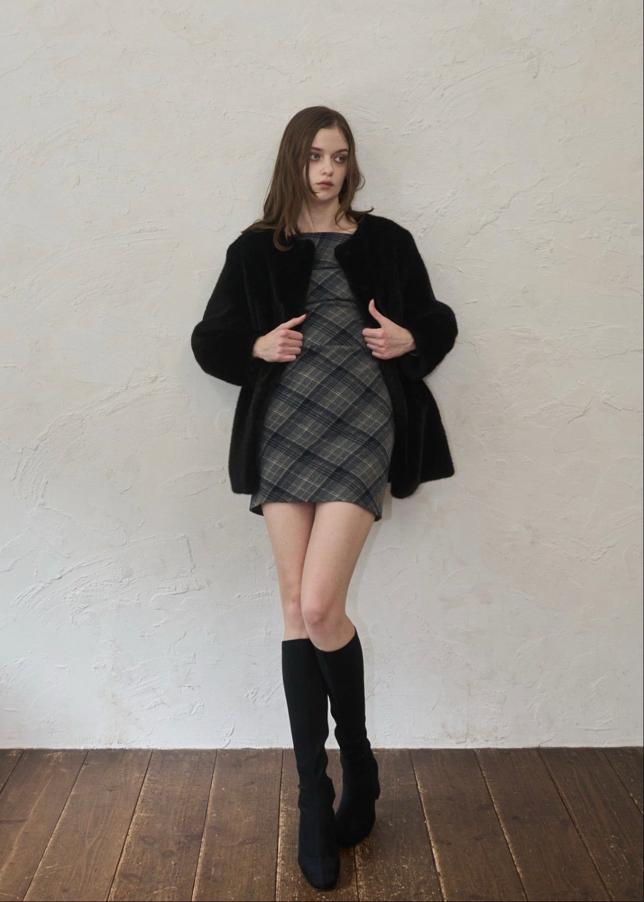 One-shoulder check mini op – YILON