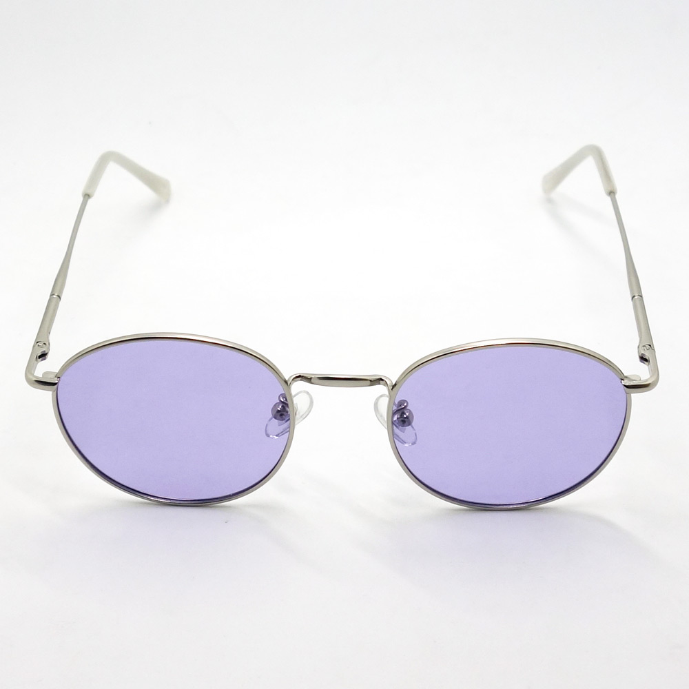 サングラス メンズ レディース 調光 偏光 ラウンド 丸型 メタル
