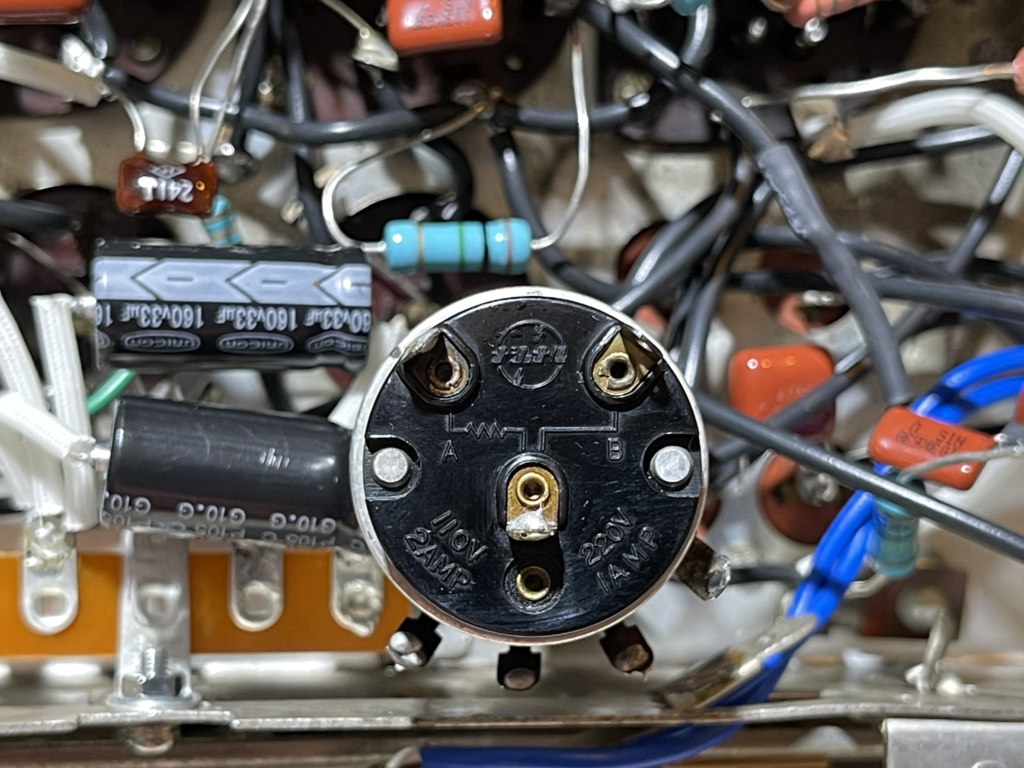 昭和初期の真空管ラジオ「ナショナル PS-54」の修復 – ボリューム交換